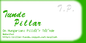 tunde pillar business card